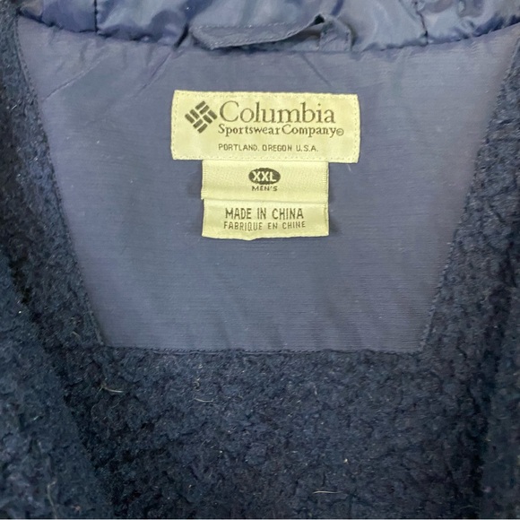 Vtg Columbia Men's Waterproof Outdoor Jacket Hooded Fleece Lined XXL Waterproof - Picture 5 of 10
